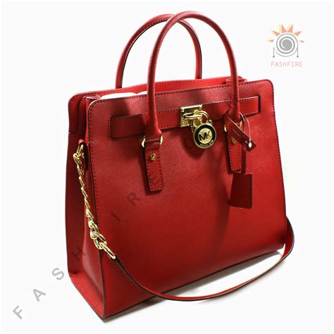 michael kors red and black and white|Michael Kors large tote black.